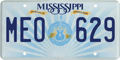 MS license plate MEO629