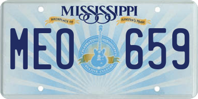 MS license plate MEO659
