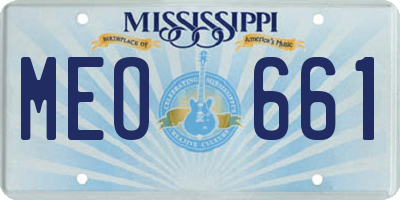MS license plate MEO661