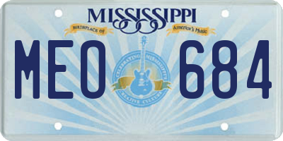 MS license plate MEO684