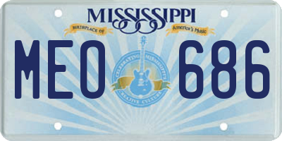 MS license plate MEO686