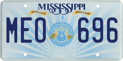 MS license plate MEO696