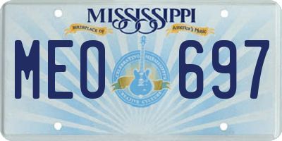 MS license plate MEO697