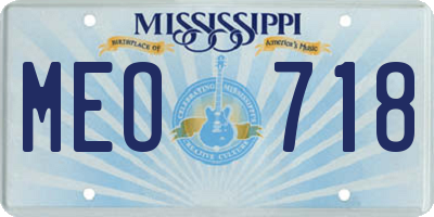 MS license plate MEO718