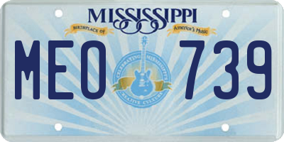 MS license plate MEO739