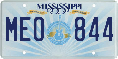 MS license plate MEO844