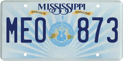 MS license plate MEO873