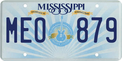MS license plate MEO879