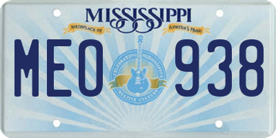 MS license plate MEO938