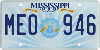 MS license plate MEO946