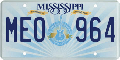 MS license plate MEO964