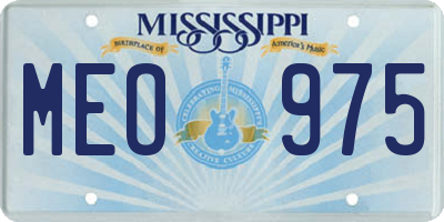 MS license plate MEO975