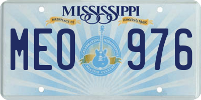 MS license plate MEO976