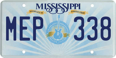 MS license plate MEP338
