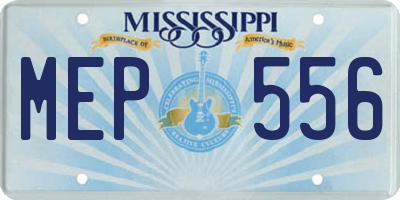 MS license plate MEP556