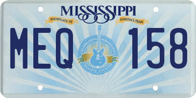 MS license plate MEQ158