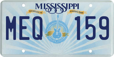 MS license plate MEQ159