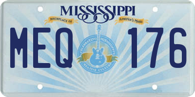 MS license plate MEQ176