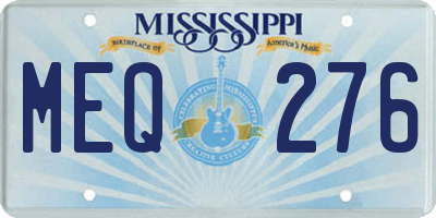 MS license plate MEQ276