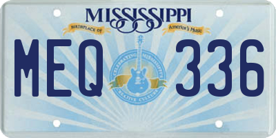 MS license plate MEQ336
