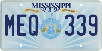 MS license plate MEQ339