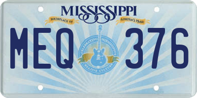 MS license plate MEQ376