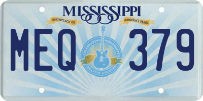 MS license plate MEQ379