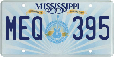 MS license plate MEQ395