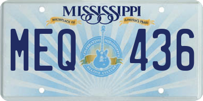 MS license plate MEQ436