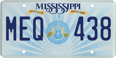 MS license plate MEQ438
