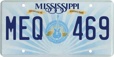 MS license plate MEQ469