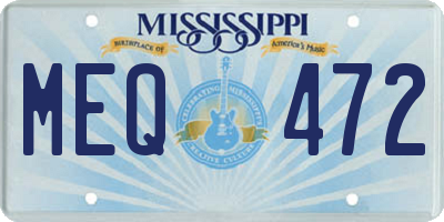 MS license plate MEQ472