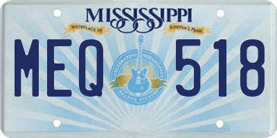 MS license plate MEQ518