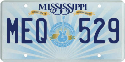 MS license plate MEQ529
