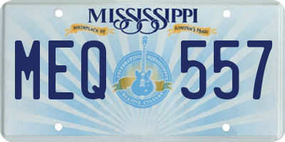 MS license plate MEQ557