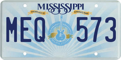 MS license plate MEQ573