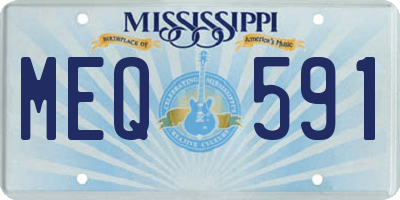 MS license plate MEQ591