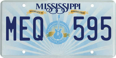 MS license plate MEQ595