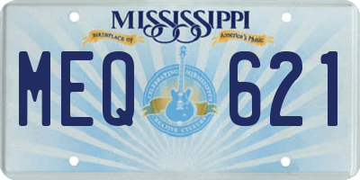 MS license plate MEQ621