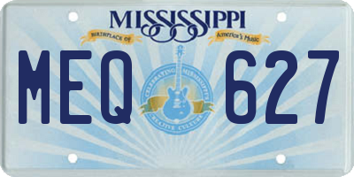 MS license plate MEQ627