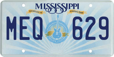 MS license plate MEQ629