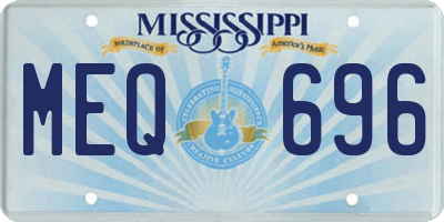 MS license plate MEQ696