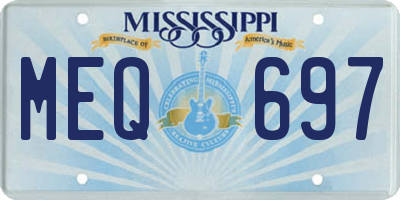 MS license plate MEQ697