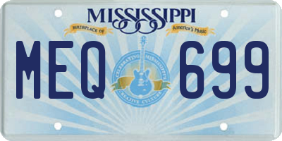 MS license plate MEQ699