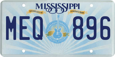 MS license plate MEQ896
