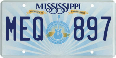 MS license plate MEQ897