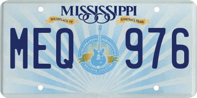 MS license plate MEQ976