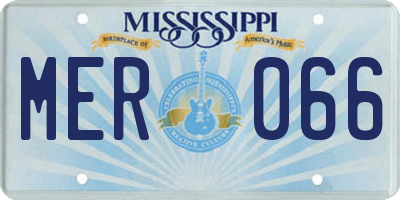 MS license plate MER066