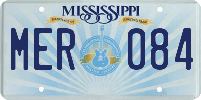 MS license plate MER084