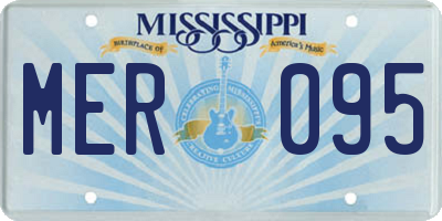 MS license plate MER095